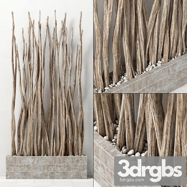 pebble branches 3dsmax Download - thumbnail 1