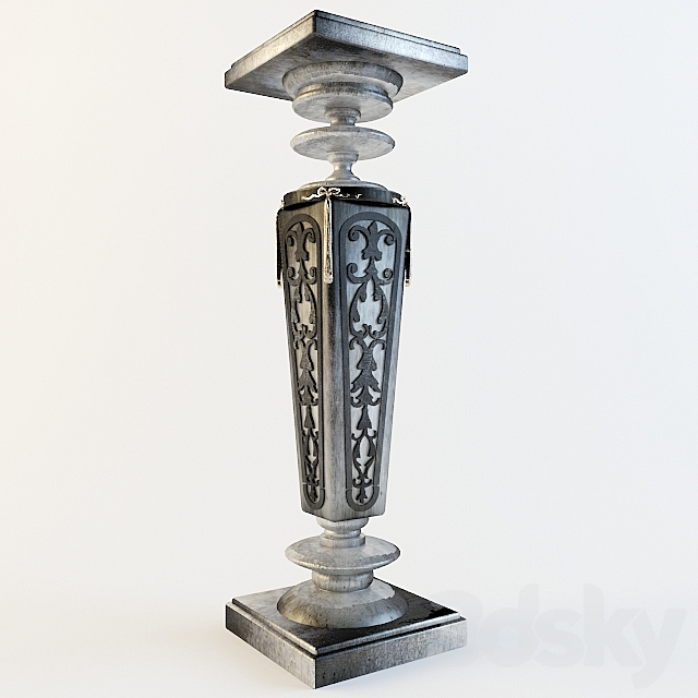 Pedestal-Colonna 3ds Max - thumbnail 1