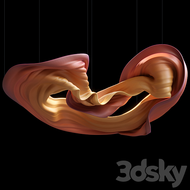 Pendant sculpture by Vargov Design – Antelope Canyon 3DSMax File - thumbnail 1