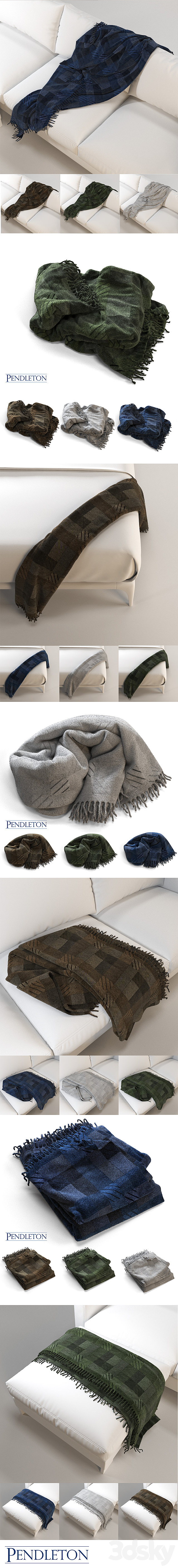 PENDLETON woolen blanket _ for Corona Renderer and Vray 3DSMax File - thumbnail 2