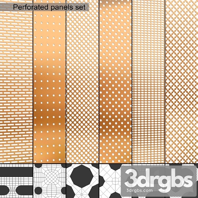 Perforated panels 3dsmax Download - thumbnail 1