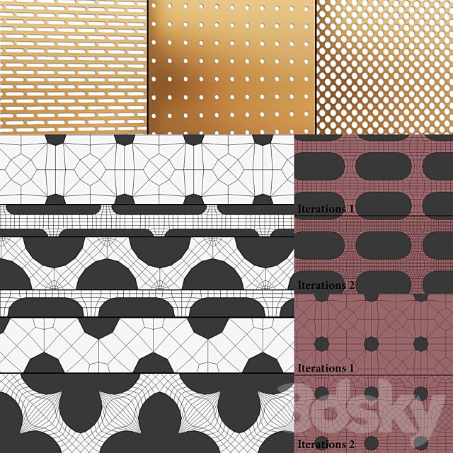 Perforated panels 3DSMax File - thumbnail 3