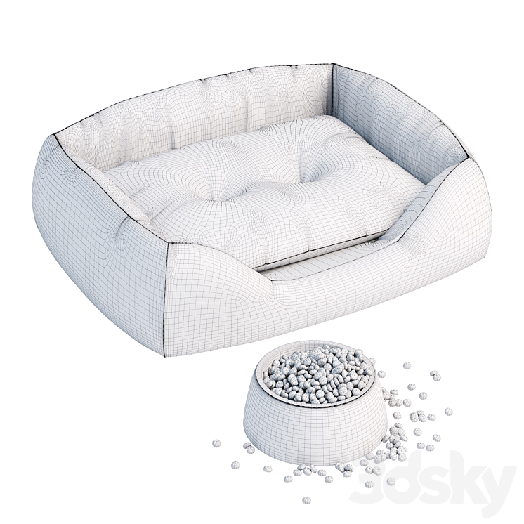 Pet bed 3DS Max Model - thumbnail 2