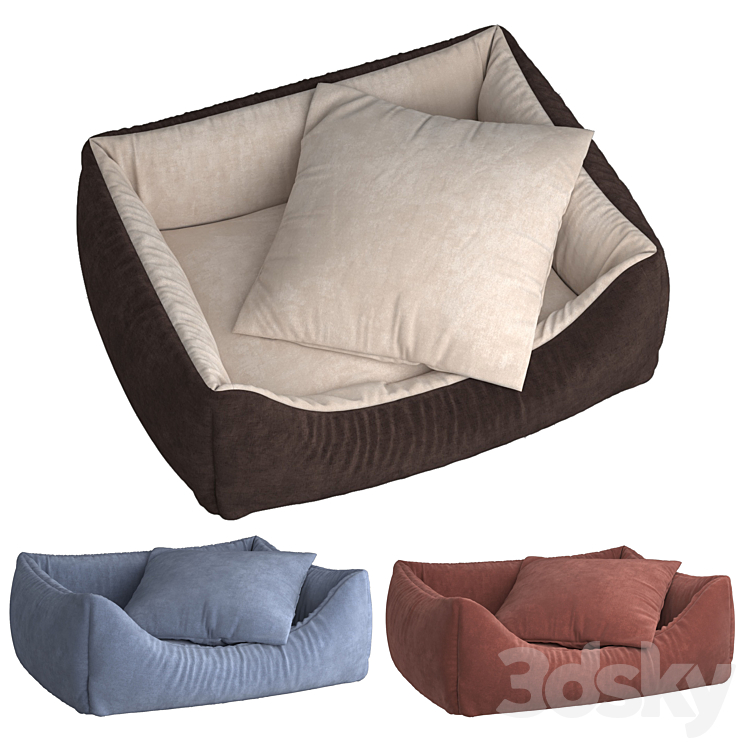 Pet pillow 3DS Max Model - thumbnail 1