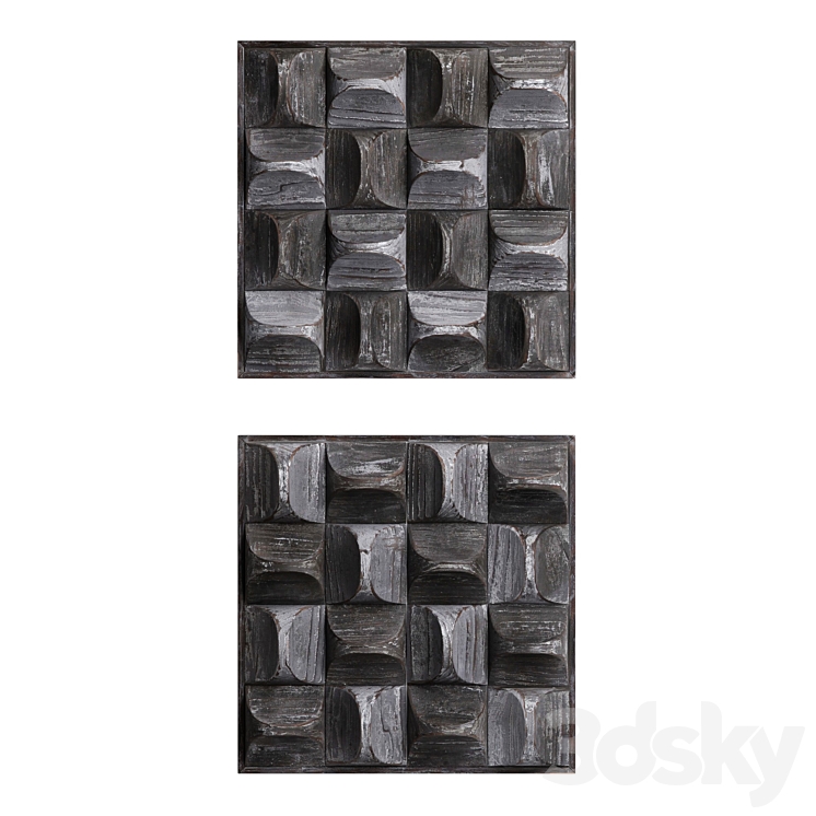 Pickford Wood Wall Decor 3DS Max - thumbnail 2