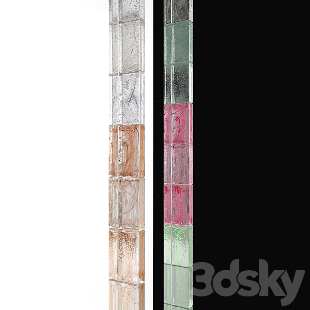 Poesia glass bricks 3DSMax File - thumbnail 2