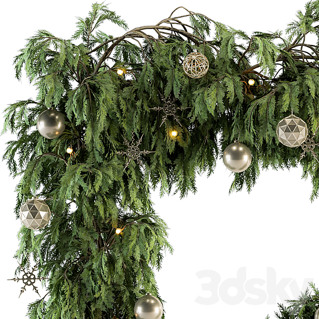 porch decorating christmas – Christmas Set 22 3DS Max Model - thumbnail 3