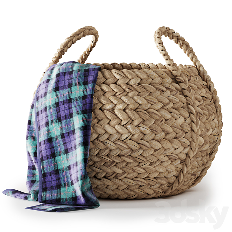 Pottery Barn Beachcomber Baskets 01 3DS Max - thumbnail 2