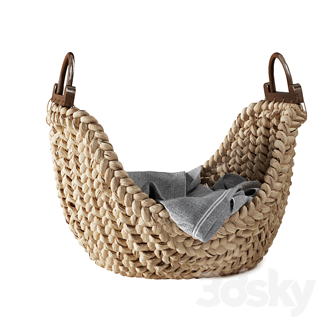 Pottery Barn Beachcomber Baskets 02 3DSMax File - thumbnail 3