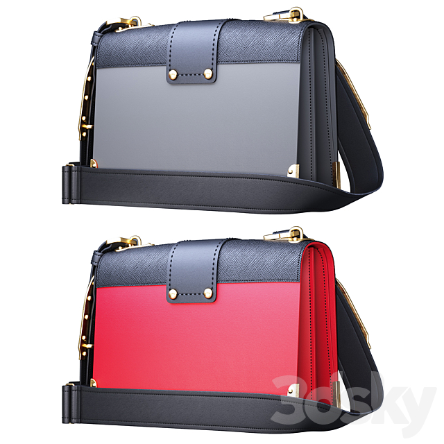 PRADA Cahier Shoulder Bag 3DSMax File - thumbnail 2