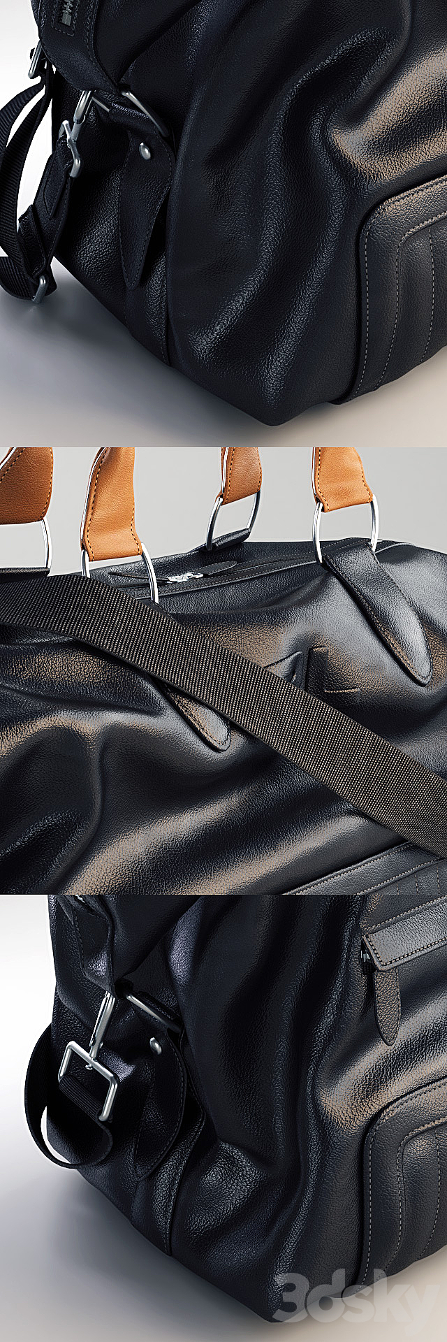 Ralph Lauren Leather Duffel Bag 3ds Max - thumbnail 2