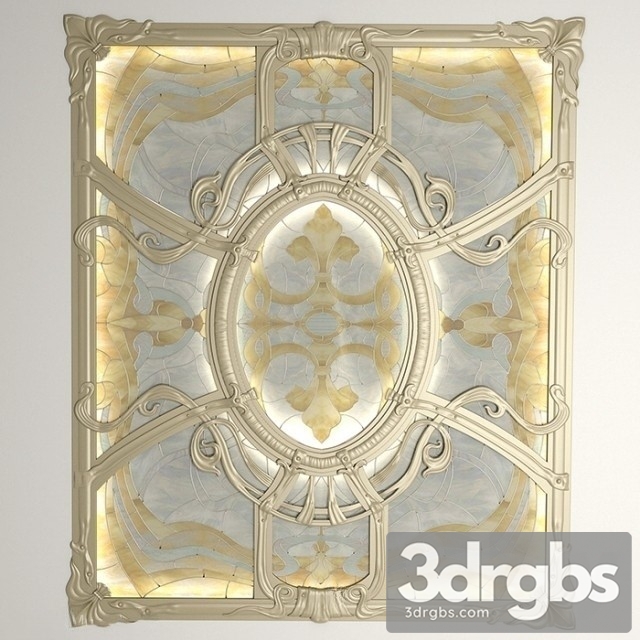 Rama Kov Stained Glass Window 3dsmax Download - thumbnail 1