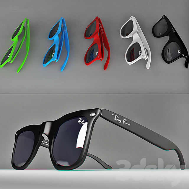 Ray Ban 3DS Max Model - thumbnail 1