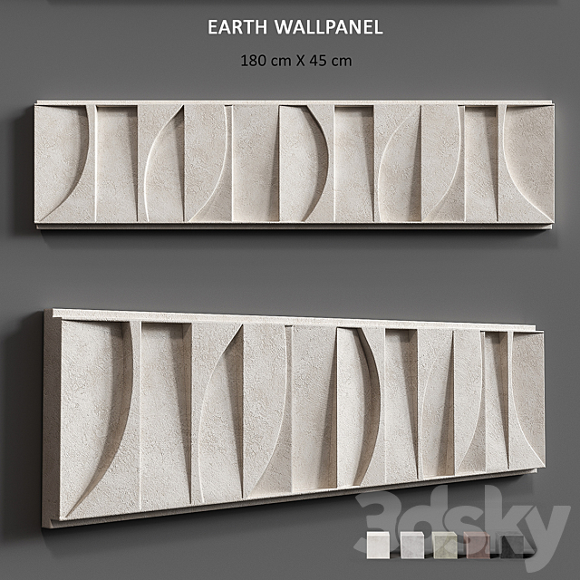 Relief Earth Wallpanel 3DSMax File - thumbnail 1