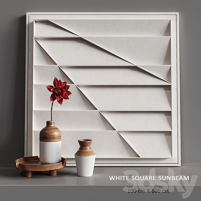 Relief White Square Sunbeam 3DSMax File - thumbnail 1