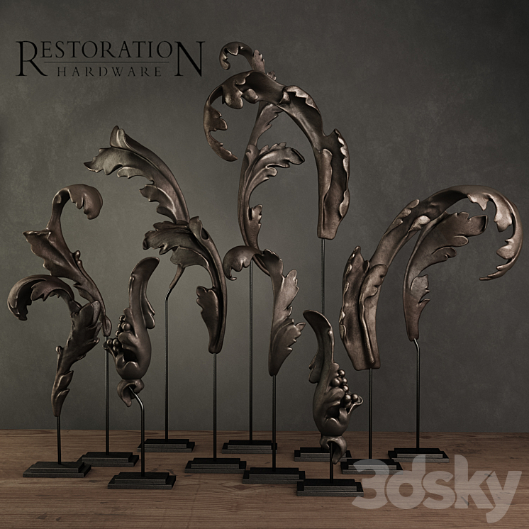 Restoration Hardware (SET OF 11) 3DS Max - thumbnail 1