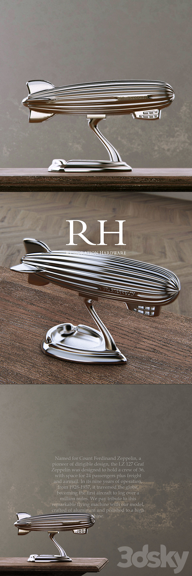 RH AIRCRAFTS DECORATION SET OF 4 3DSMax File - thumbnail 2