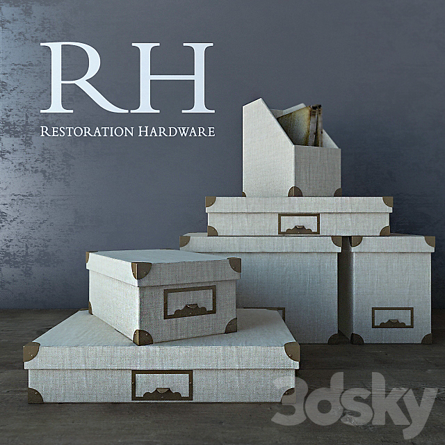 RH Office Storage Accessories 3DSMax File - thumbnail 1