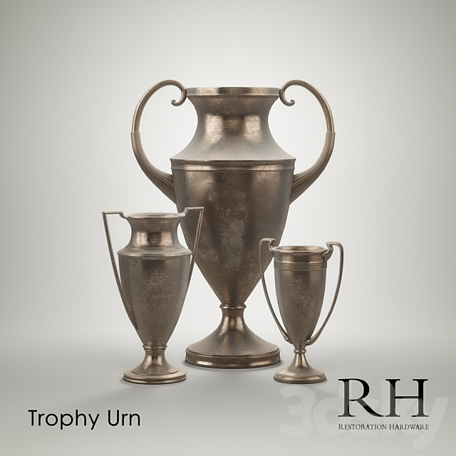 RH TROPHY Urn 3DS Max Model - thumbnail 1