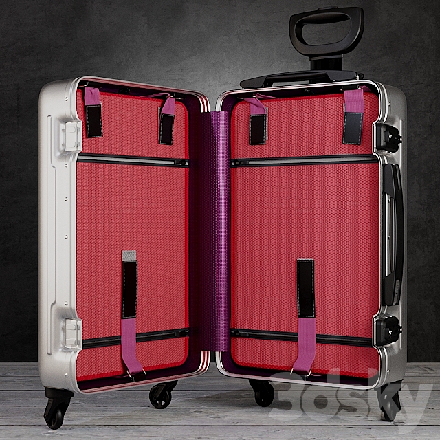 Rolling Luggage 3DSMax File - thumbnail 1