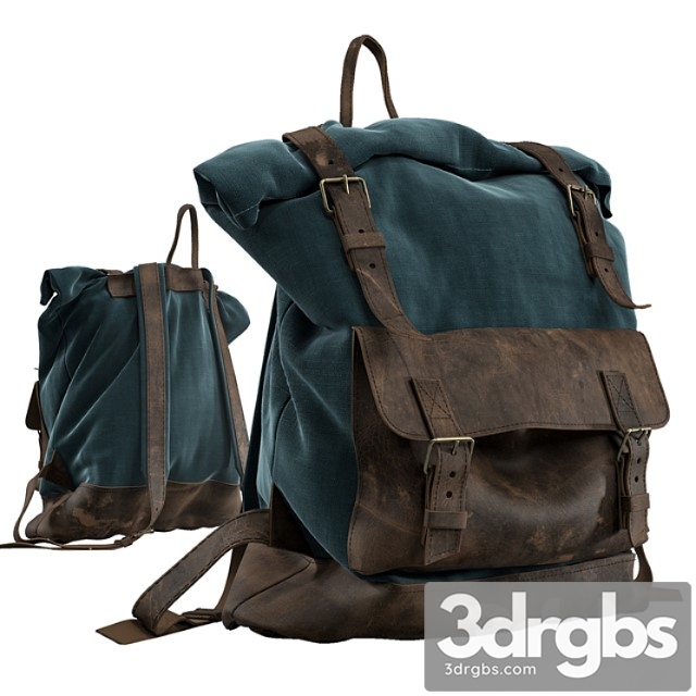 Rolltop Backpac 3dsmax Download - thumbnail 1