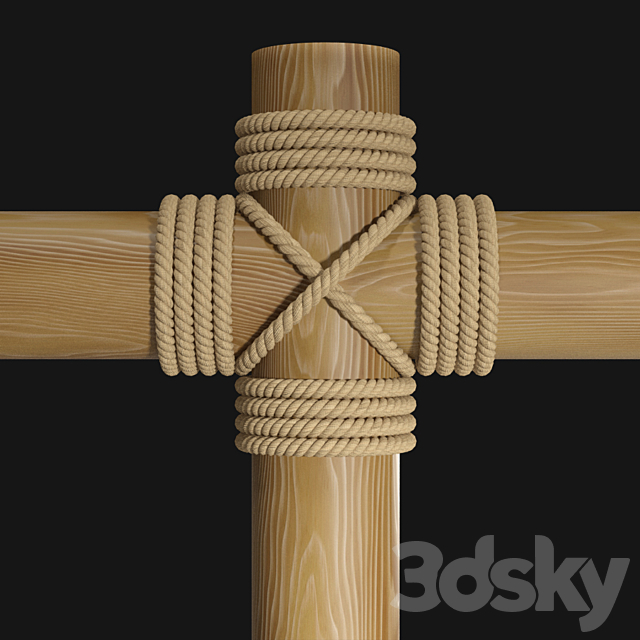 Rope beams 3DSMax File - thumbnail 3