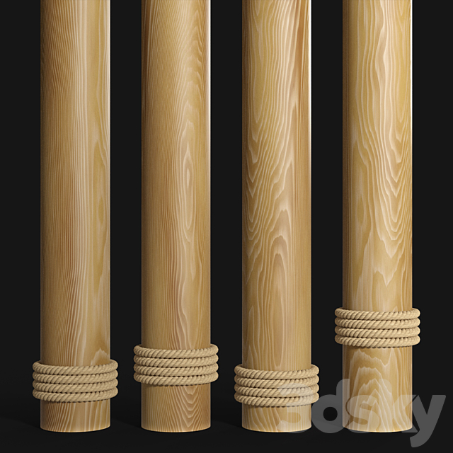 Rope beams 3DSMax File - thumbnail 4