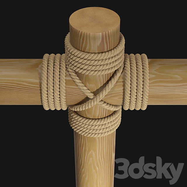 Rope beams 3DSMax File - thumbnail 5