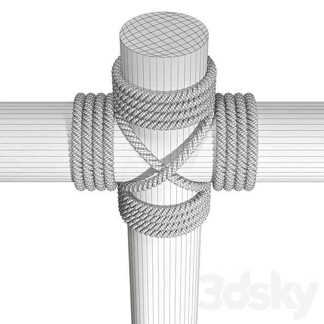 Rope beams 3DSMax File - thumbnail 6