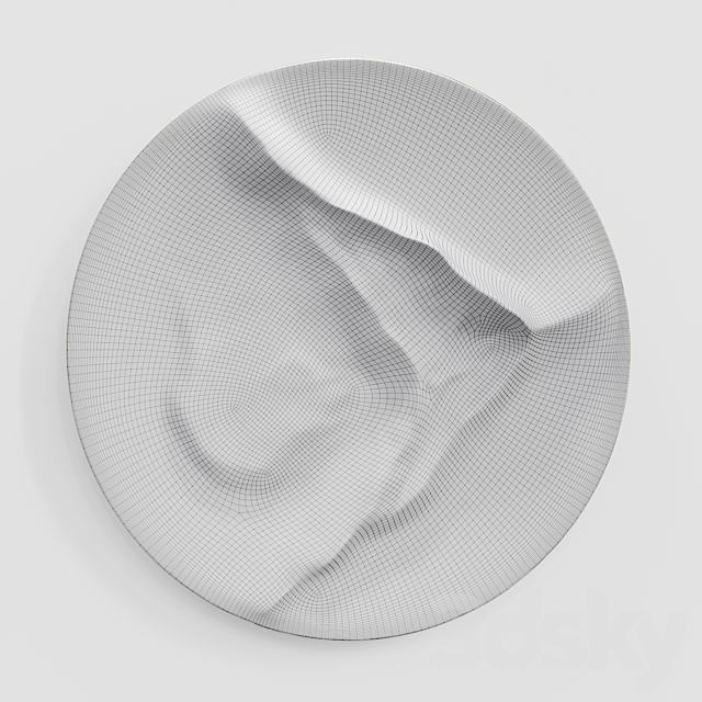 Round wall panel  FROM A MOUNTAIN STREAM Metal 3DSMax File - thumbnail 3