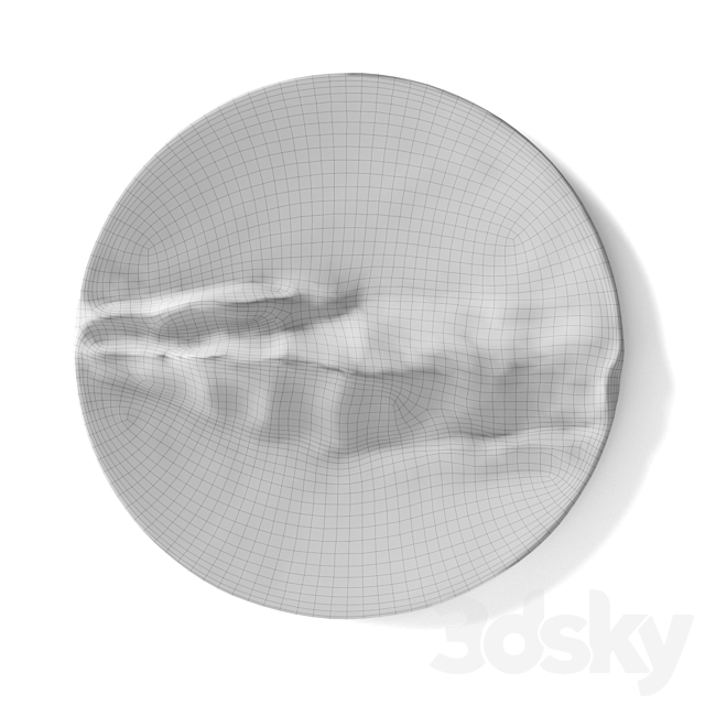 Round wall panel NIMBUS 3DS Max Model - thumbnail 4