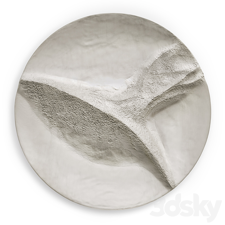 Round Wall panel Windhover Metal Plaster 3DS Max - thumbnail 1