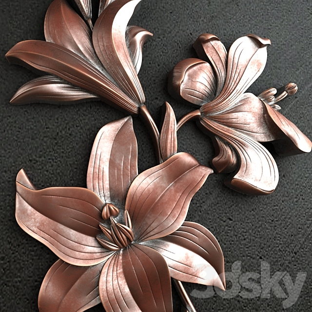 Royal Lilies 001 3DSMax File - thumbnail 2