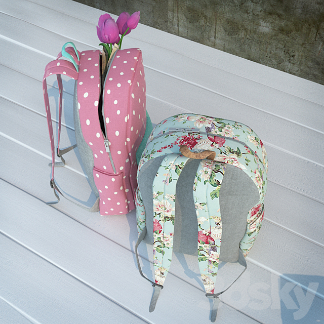 Rucksacks 3DSMax File - thumbnail 2