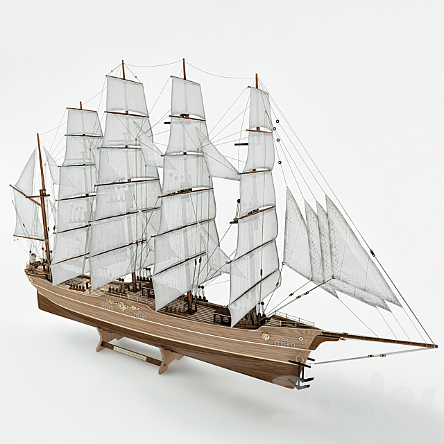 Sailboat model 3DSMax File - thumbnail 3