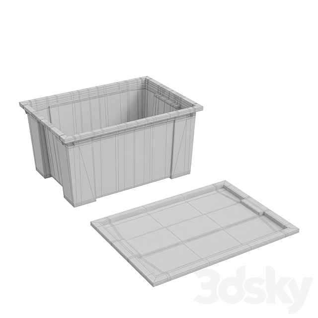 Samla box ikea clear 3DS Max Model - thumbnail 5