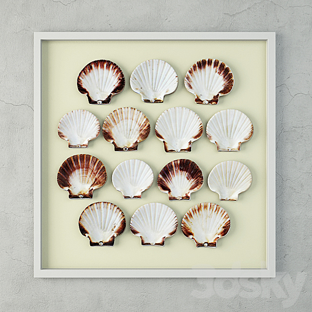 Scallop Shells 3ds Max - thumbnail 1