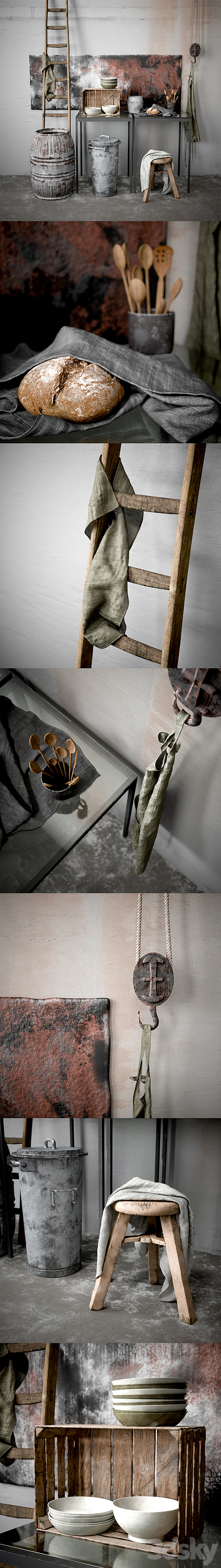 Scandinavian Decorative Set 3DS Max - thumbnail 2