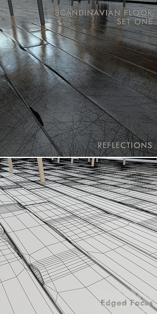 Scandinavian floor set 1 3DSMax File - thumbnail 2