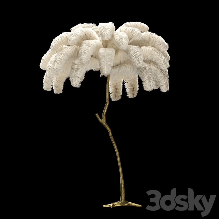 Scenery from ostrich feathers 3DS Max - thumbnail 1