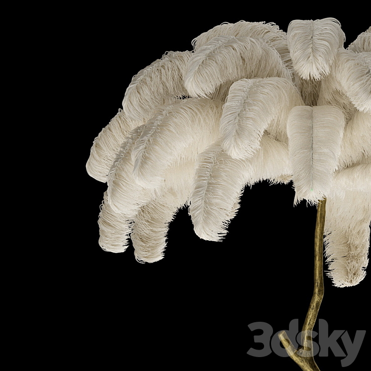 Scenery from ostrich feathers 3DS Max - thumbnail 2