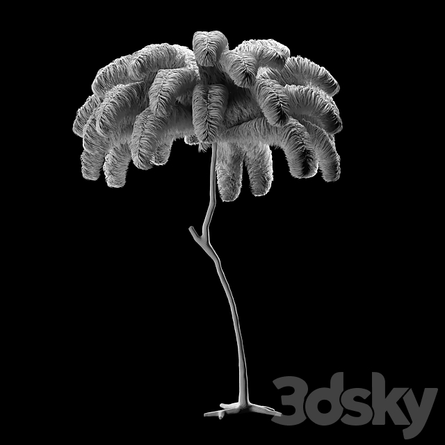 Scenery from ostrich feathers 3DSMax File - thumbnail 3