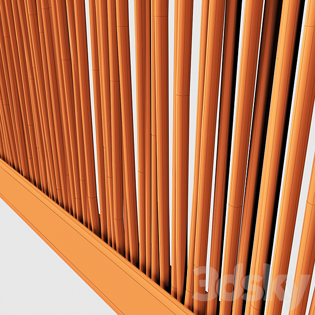 Screen long branch thin decor n5 _ Long screen of thin branches No. 5 3DS Max Model - thumbnail 6