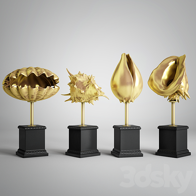 sea ​​gold set 3DS Max Model - thumbnail 2