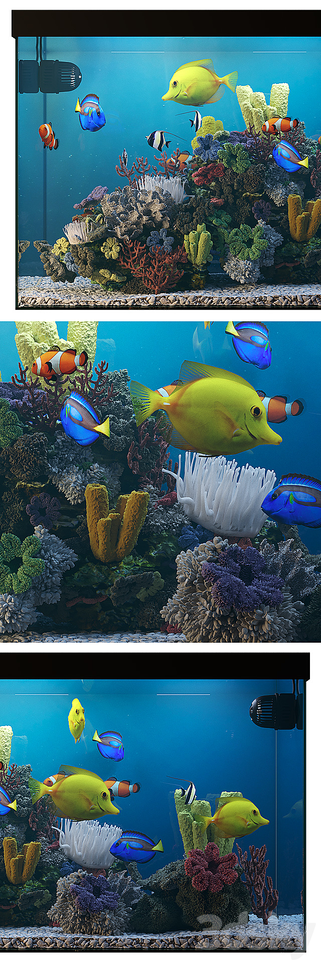 Seawater aquarium 3DSMax File - thumbnail 2