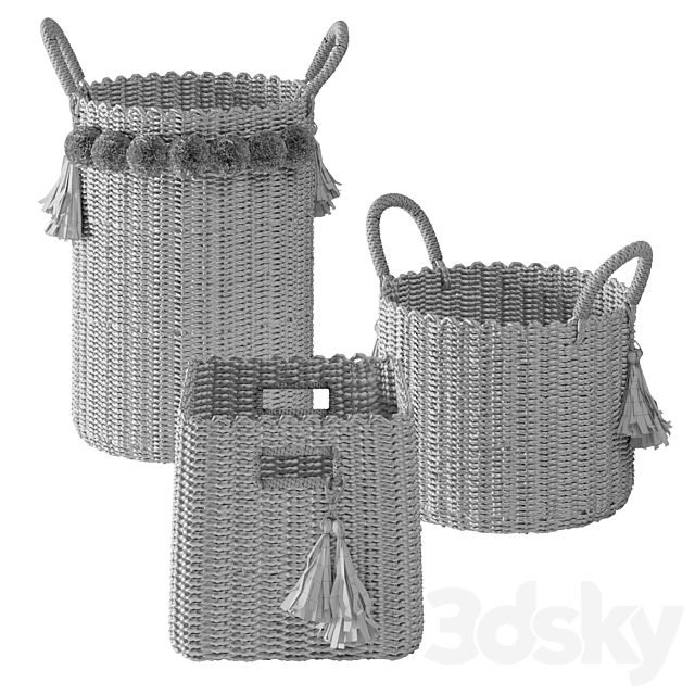 Serena & Lily Big Sur Baskets 3DSMax File - thumbnail 5