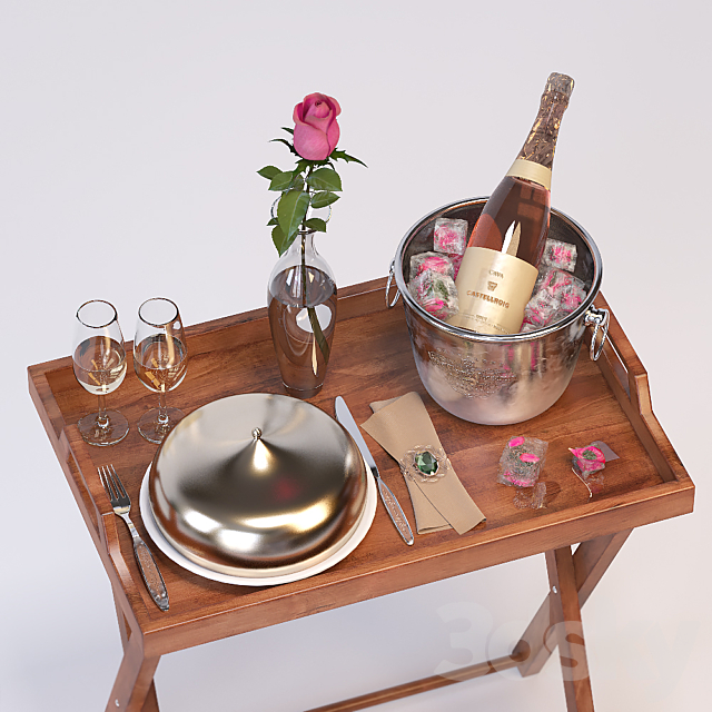 Serving table 3DSMax File - thumbnail 2