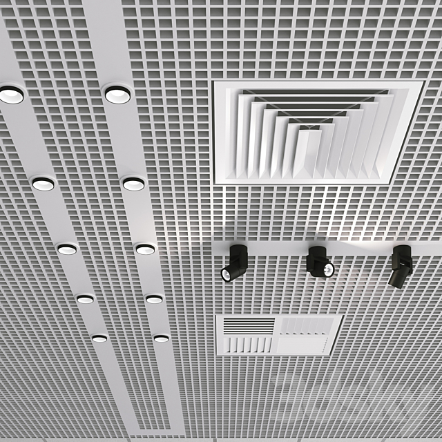 Set for ceilings Grilyato 2 3DS Max Model - thumbnail 3