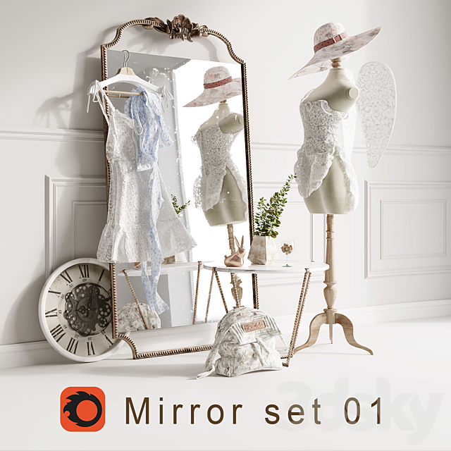 Set Mirror 01 loft 3DSMax File - thumbnail 1