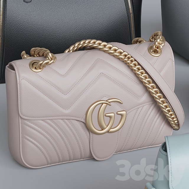 Set of bags 2 3DSMax File - thumbnail 4